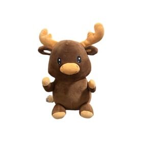 Brown‎ Moose Plush Stuffed Animal Tan Antlers Kid Connection